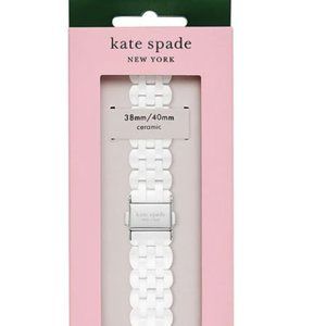 kate spade new york White Ceramic 38/40mm Apple Watch Bracelet Band
